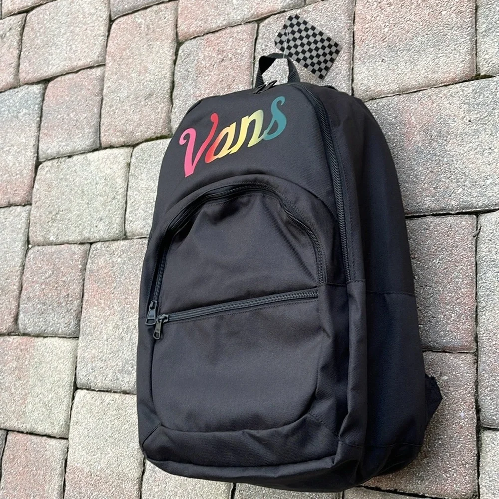 VANS Ranged 2 Backpack Black Women-Men’s Casual School Student Bag VN0A7UFNJNH - Picture 2 of 16